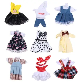 16cm Bjd בובת בגדים באיכות גבוהה שמלת למעלה יכולה להתלבש אופנה בגדי בובה חליפת חצאית המתנות הטובות ביותר עבור ילדים DIY בנות צעצועים