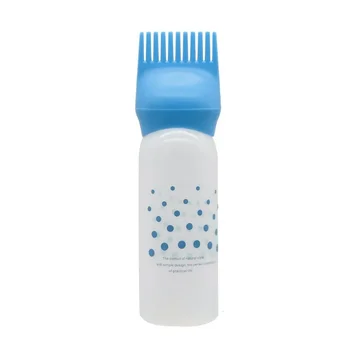 1PC 160ML צבע שיער המוליך בקבוקי פלסטיק צביעה בקבוק שמפו שמן מסרק מברשת עיצוב כלי צביעת שיער שיער כלים