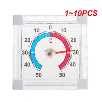 1~10PCS חדש טמפרטורת מדחום חלון מקורה קיר חיצוני בגינה הביתה סיים את הדיסק מדידה מכירה חמה