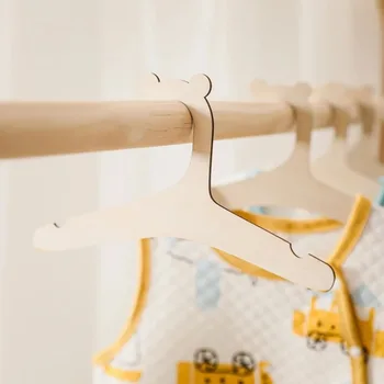 5/10 מחשבים התינוק יצירתי קולב מתלה תינוק מעץ קולב בגדים חדר נסיכה משתלה דקור לילדים מתנה הביתה הבנות.