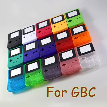 6sets צבעונית מלאה דיור מעטפת מגן כיסוי קייס עם כפתורים עבור גיים בוי צבע GBC מסוף החלפת