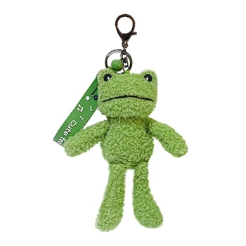 B36C קריקטורה עבור צפרדע קטיפה Keychain מפתח טבעת צעצוע מתנה Clasroom פרסים לילדים ילקוט האהבה להציג בכיתה P