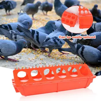 Flip-Top עופות הציפורים לא להתעסק האכלה דלי שליו הקרקע עופות שוקת דליפת הוכחה עופות ציוד האכלה