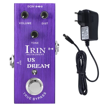 IRIN בלתי-03 לנו חלום גיטרה אפקט עיוות דוושת לדמות רווח גבוה, עיוות צליל של צינור מונע מגבר עם מתאם