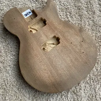 LP גוף גיטרה אמיתית פיגור גיטרה חשמלית גמור מוצק טיליה לא מצייר בולט על DIY ReplacementTB674