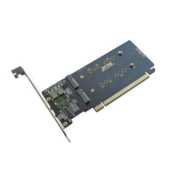 PCIe 3.0 4.0 x16 4 NVMe M. 2 NGFF SSD מערך VROC AdapterSplit כרטיס