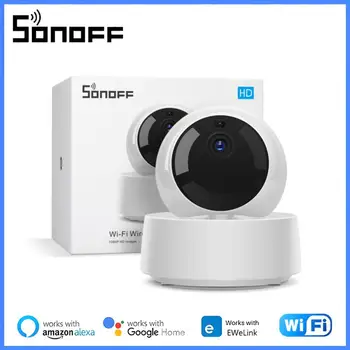 SONOFF GK-200MP2-B HD 1080P IP מצלמת אבטחה WiFi תנועה בלש 360° הצגת פעילות התראת מצלמה עבור Alexa שליטה קולית