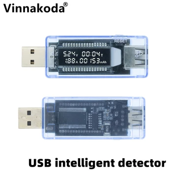 USB הבוחן הנוכחי מתח קיבולת מטען הבוחן וולט זרם מתח מד תצוגת זמן ניידים גלאי כוח מהסוללה במבחן