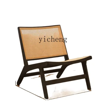 YY בסגנון יפני מעץ מלא כיסא קש בסגנון סיני מיטה & ארוחת בוקר משענת הספה.