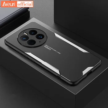 אלומיניום מתכת המקרה Mate Huawei 50 Pro 20X 9 מט כיסוי סיליקון לטלפון במקרה Mate Huawei 10 20 לייט 30 40 Pro Plus Coque