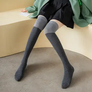 בסגנון יפני הירך גרביים סתיו חורף נשים מעל הברך, גרביים гетры