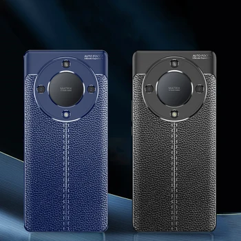 בשביל כבוד X9a מקרה כבוד X7 X8 X9 X9a 5G לכסות מקרים בסגנון עור Shockproof סיליקון TPU מגן טלפון הכיסוי האחורי כבוד X9a