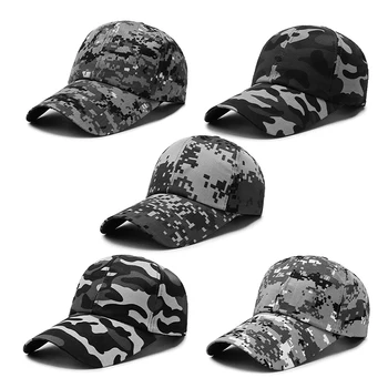גברים זכר שמש כובעים Visored לשיא כובע הכשרה צבאית הסוואה חיצונית בייסבול אביזרי נסיעה