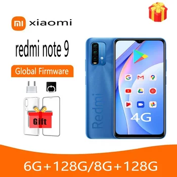 הטלפון הסלולרי המקורי של Xiaomi Redmi הערה 9 4G /Redmi 9T החכם ,גלובלי גרסת ROM טלפון נייד Helio G85 אוקטה Core 6000mAh