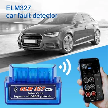 חדש מיני ELM327 Bluetooth V2.1 OBD OBD2 אבחון הרכב סורק ELM 327 Bluetooth על אנדרואיד, סימביאן OBDII פרוטוקולים 3 צבעים