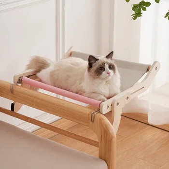 חתול המיטה חלון ערסל, חורף כרית תלוי המיטה קל לשטוף באיכות גבוהה בד ליד המיטה תלוי קן לחיות מחמד אספקה