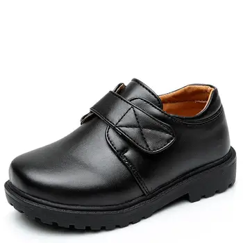 ילדים חדשים נעלי עור בסגנון בריטי ביצועים בבית הספר ילדים מסיבת חתונה נעליים לבן שחור מזדמן ילדים נעלי מוקסינים