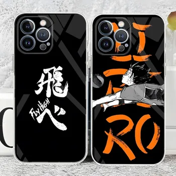 יפן אנימה Haikyuu אוהב כדורעף במקרה את הטלפון החדש 2023 עבור IPhone 14 12 13 11 Pro מקס Mini X XR XS מקס 7 8 פלוס שקוף