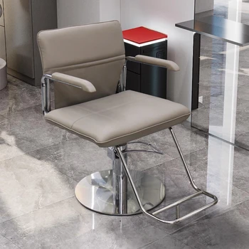 מספרה עיצוב שיער הכיסא המסתובב מתגלגל כורסאות הכסא יופי מקצועית Sillo דה Barberia סלון ריהוט CY50BC