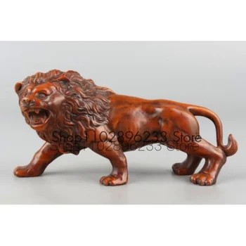 סיני מעודן-יד מגולף אריה גילוף תאשור פסל אמנות מתנות