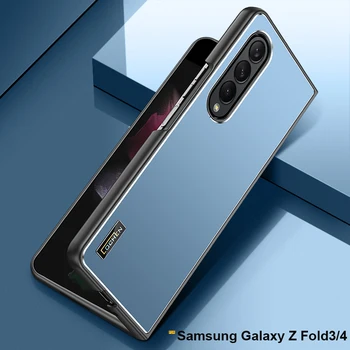 עבור Samsung Galaxy Z קיפול 3 4 במקרה יוקרה רך פגוש קשה המחשב Shockproof Armor Case For Samsung Z Flip 3 לכסות Z Flip 4 5 במקרה