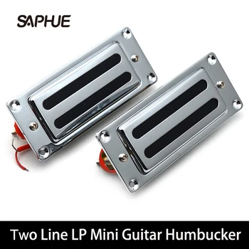 קו שתי מיני גיטרה חשמלית Humbucker איסוף עבור LP גיטרה כרום (צוואר, גשר הם אוניברסליים)