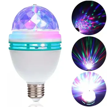 קטן קסם כדור אור בועה E27 מסתובב אור LED צבע קריסטל קסם כדור אור KTV בר קטן קסם כדור אור בועה