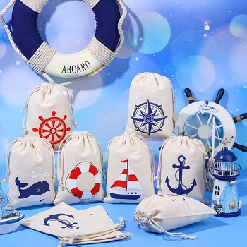 שייט עוגנים Nauti שקיות מתנה סירה ימית ילד ילדה יום הולדת חתונה חוף רווקות מסיבת רווקות הנגאובר ערכת שקיות