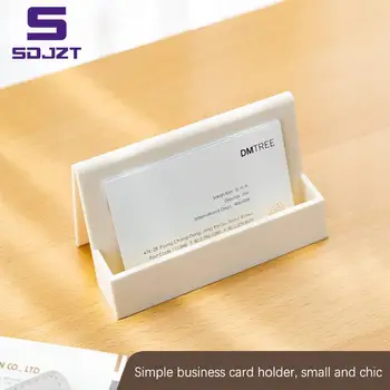 שם כרטיס כרטיס אחסון דוכן תצוגת כרטיס ביקור מחזיק מדף כרטיס תיבת יצירתי מוצק צבע פשוט נוח כרטיס תיבת אחסון