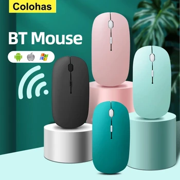 שקט עכבר אלחוטי נטען Dula דגם הלוח-Bluetooth תואם את העכבר על אייפד/סמסונג/נייד Huawei עכברים 2.4 G Mause