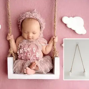 תינוק שרק נולד בנות צילום אביזרים צילום מעץ, נדנדות, כסאות, אביזרים תלויים להתנדנד על מושב לתינוק בלתי נשכח Pho